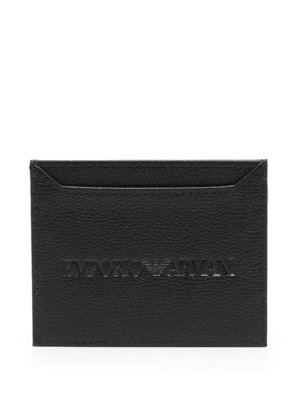 Emporio Armani debossed-logo leather cardholder - Image 2