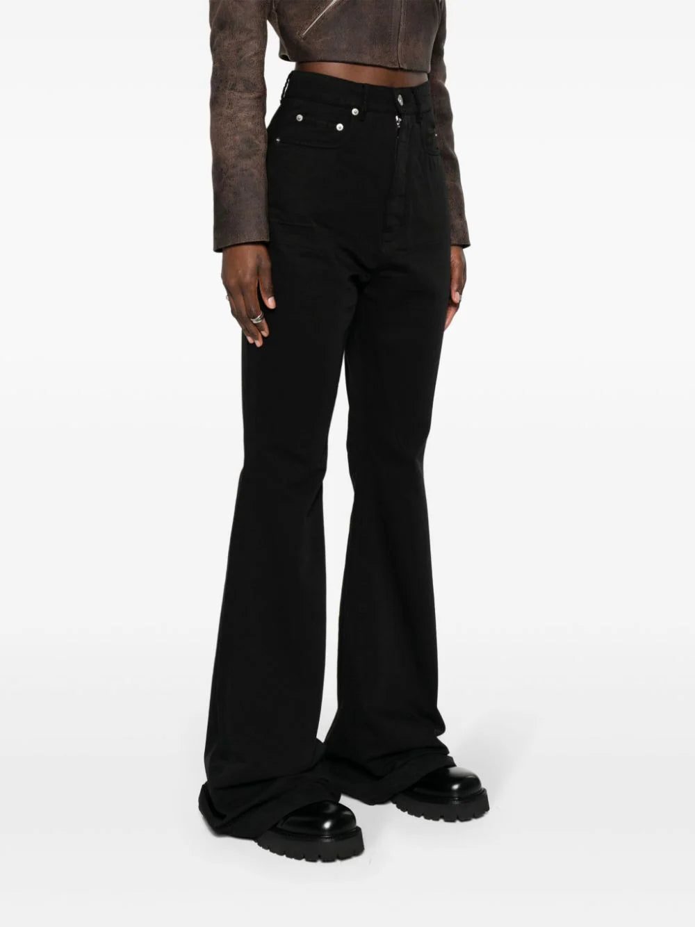 Rick Owens DRKSHDW Bolan cotton bootcut trousers - Image 3