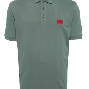 HUGO logo-appliquéd cotton polo shirt