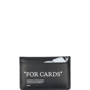 Off-White Quote Bookish leather cardholder