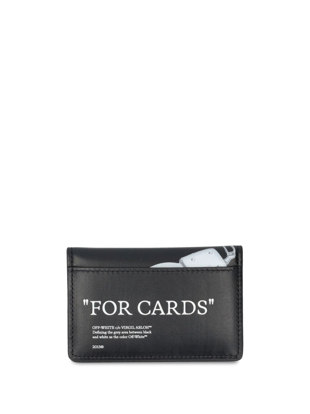 Off-White Quote Bookish leather cardholder