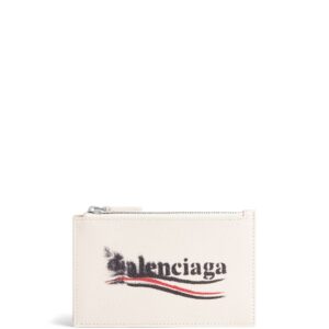Balenciaga large Cash leather cardholder
