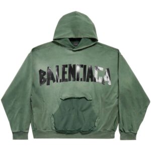 Balenciaga  Tape Type logo cotton hoodie