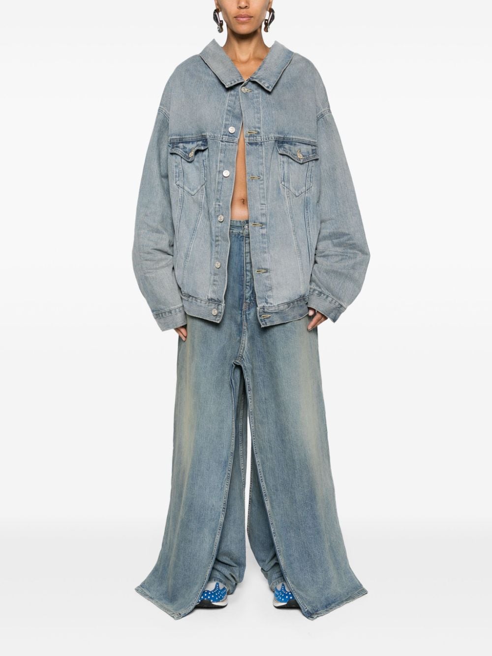 Balenciaga drop-shoulder denim jacket - Image 3