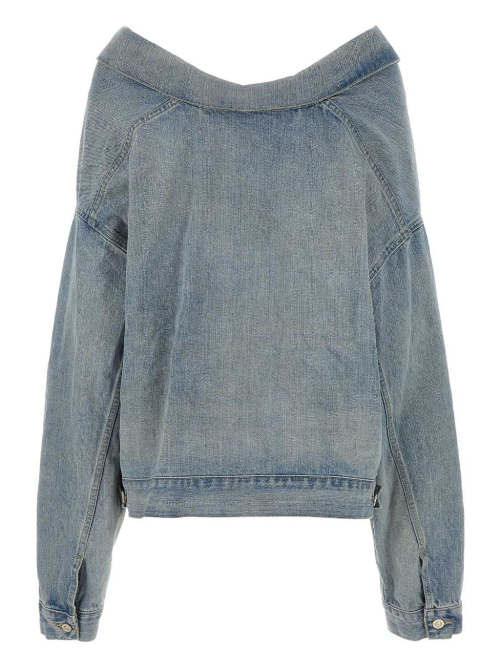 Balenciaga drop-shoulder denim jacket - Image 2