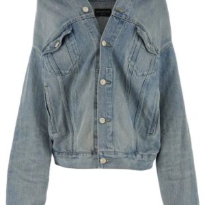 Balenciaga  drop-shoulder denim jacket