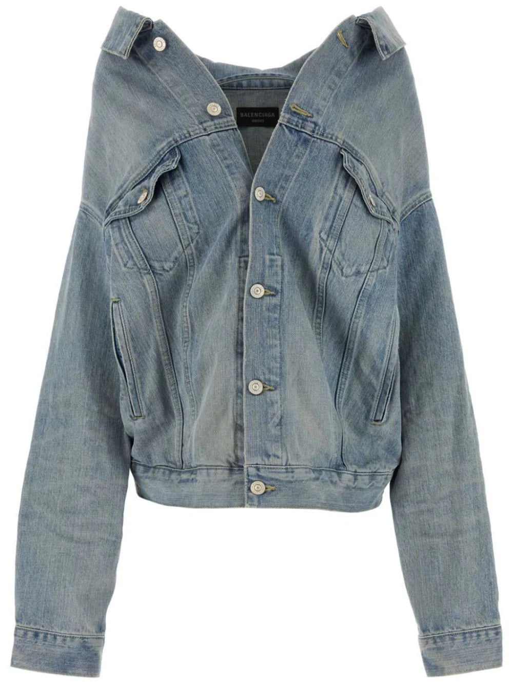 Balenciaga drop-shoulder denim jacket