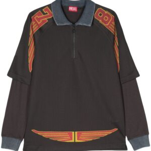 Diesel T-Mesher logo-print polo shirt