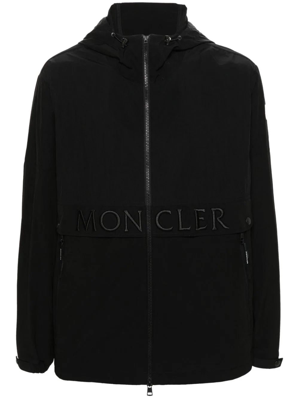 Moncler Joly logo-embroidered hooded jacket