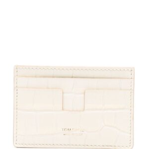 TOM FORD crocodile-effect leather cardholder