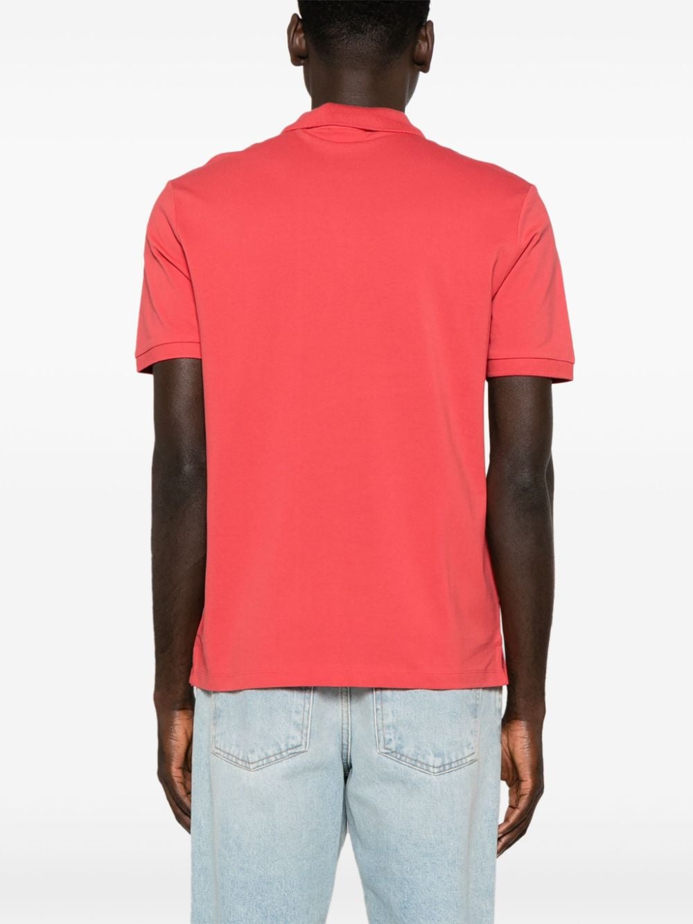 HUGO logo-appliqué cotton polo shirt - Image 4