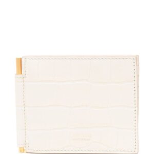 TOM FORD crocodile-effect bi-fold cardholder