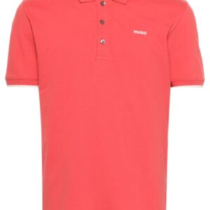 HUGO logo-appliqué piqué polo shirt