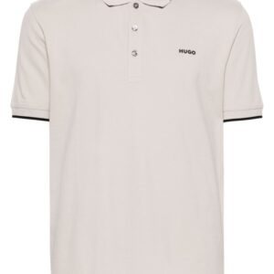 HUGO logo-appliqué piqué polo shirt