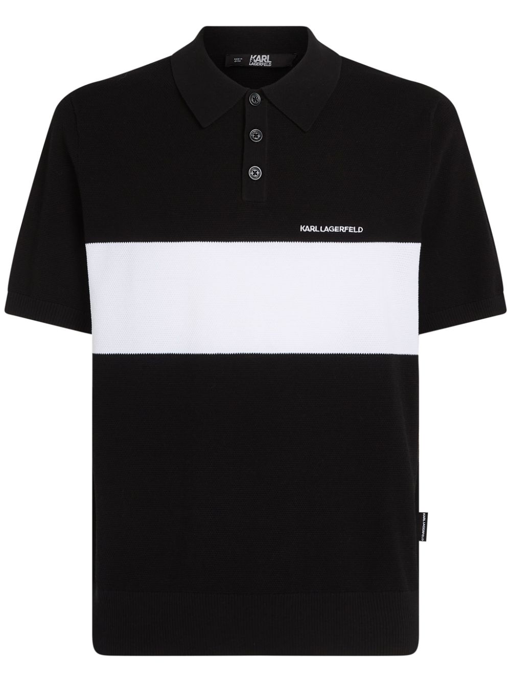 Karl Lagerfeld colour-block polo shirt
