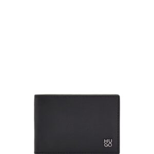 HUGO logo-plaque leather wallet