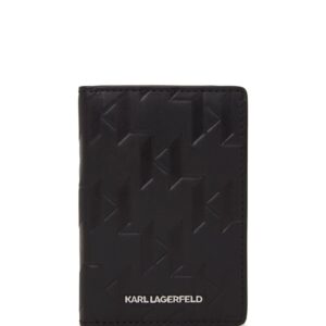 Karl Lagerfeld K/Loom leather card holder