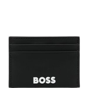 BOSS logo-embossed cardholder