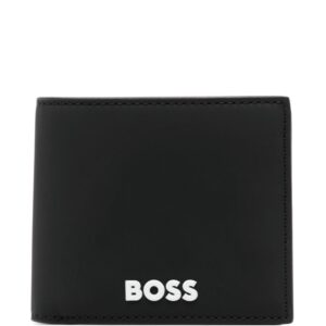 BOSS logo-embossed bi-fold wallet