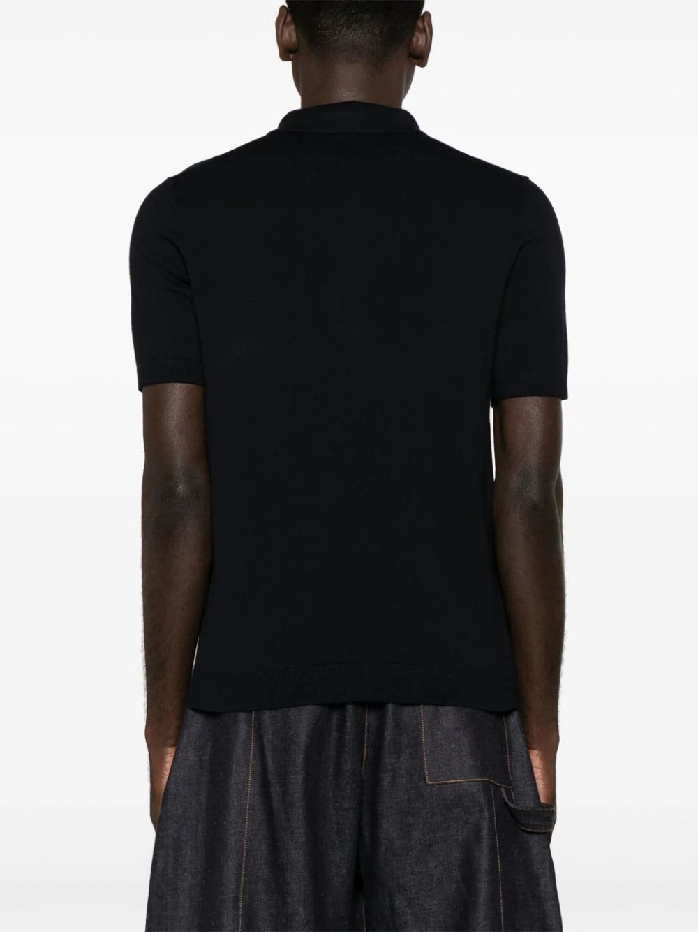 HUGO striped zipped polo shirt - Image 4