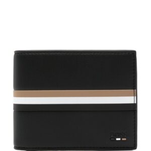 BOSS stripe-detail bi-fold wallet