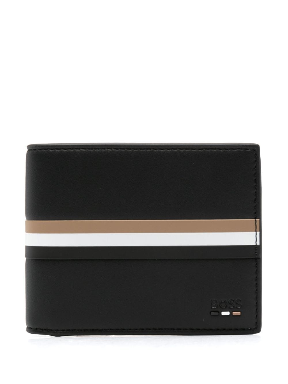 BOSS stripe-detail bi-fold wallet