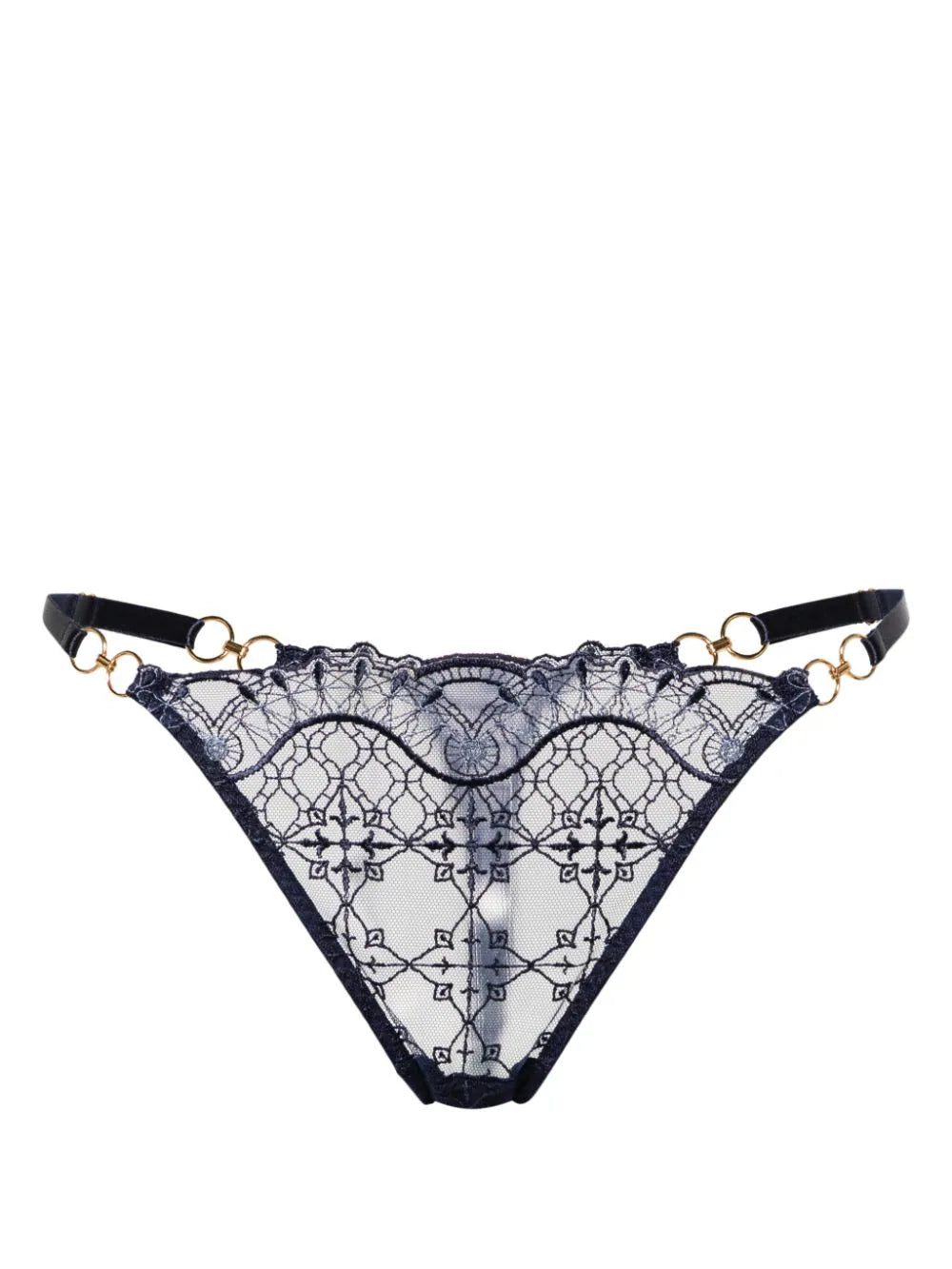 Bordelle Mari embroidered thong