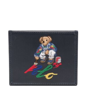 Polo Ralph Lauren logo-embroidered leather cardholder