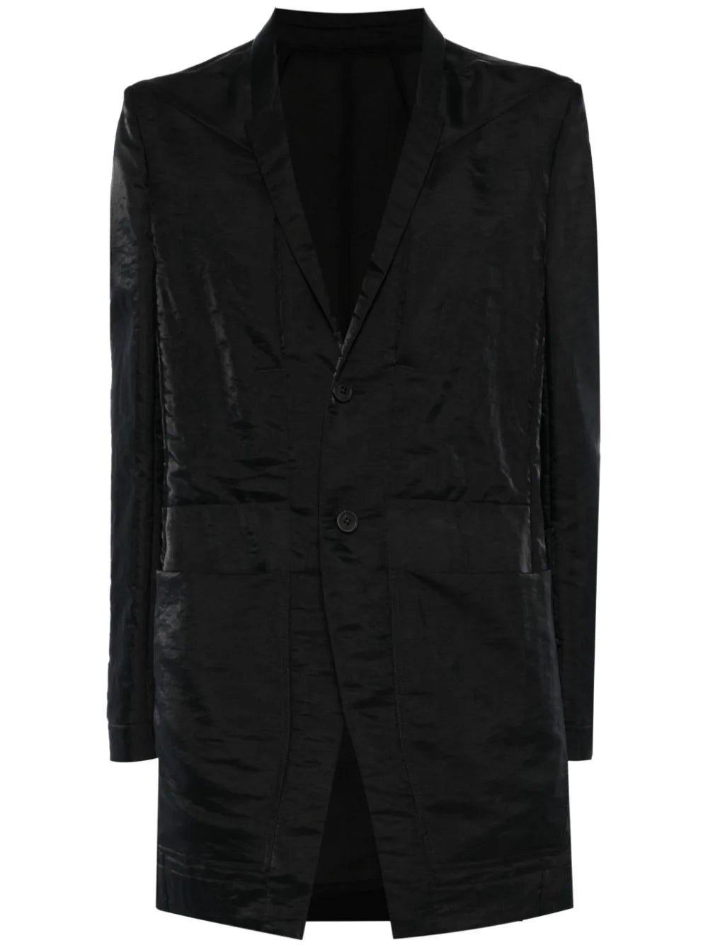 Rick Owens silk-blend single-breasted blazer