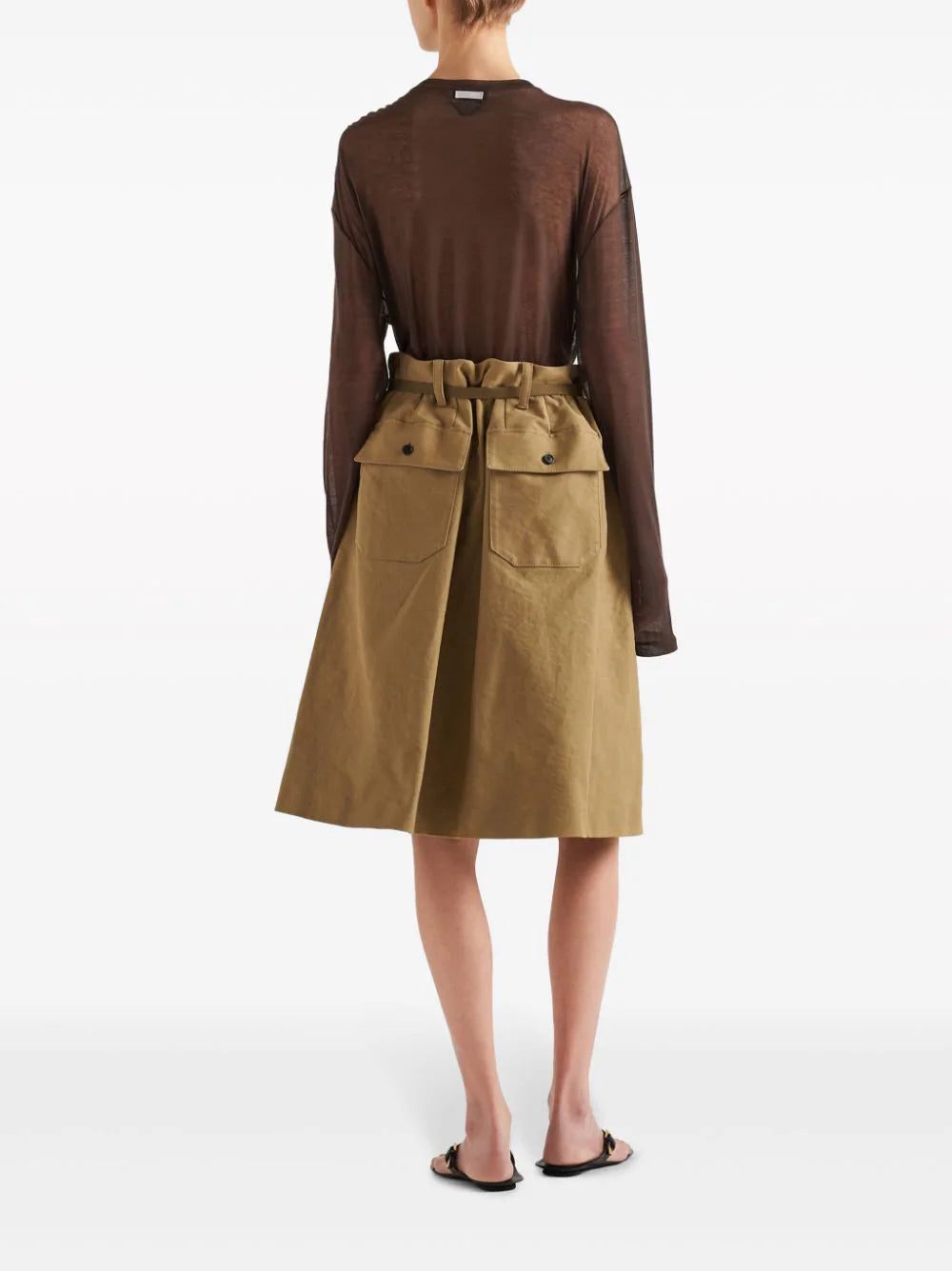 Prada semi-sheer chambray T-shirt - Image 3