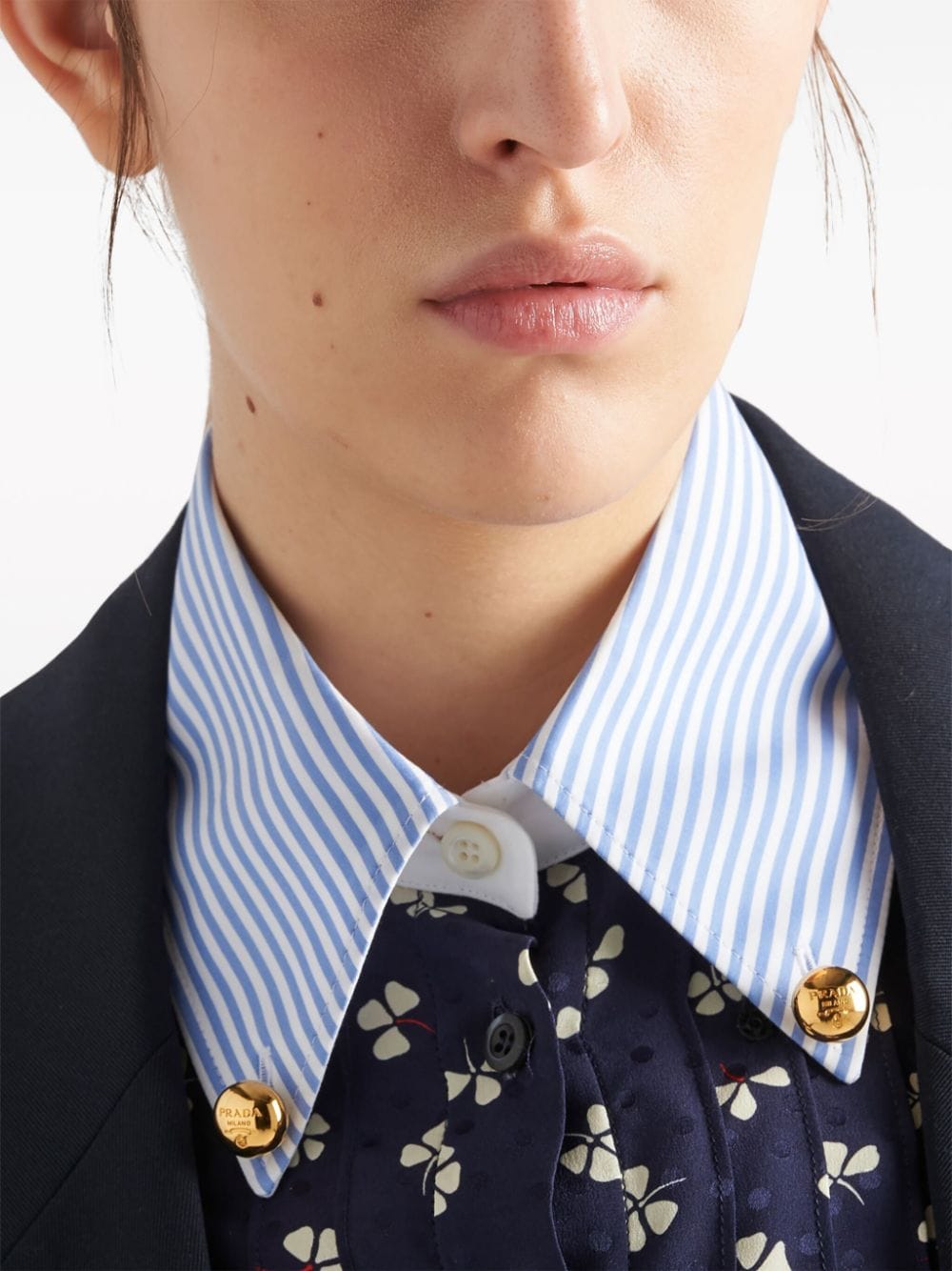 Prada clover-print silk shirt - Image 4