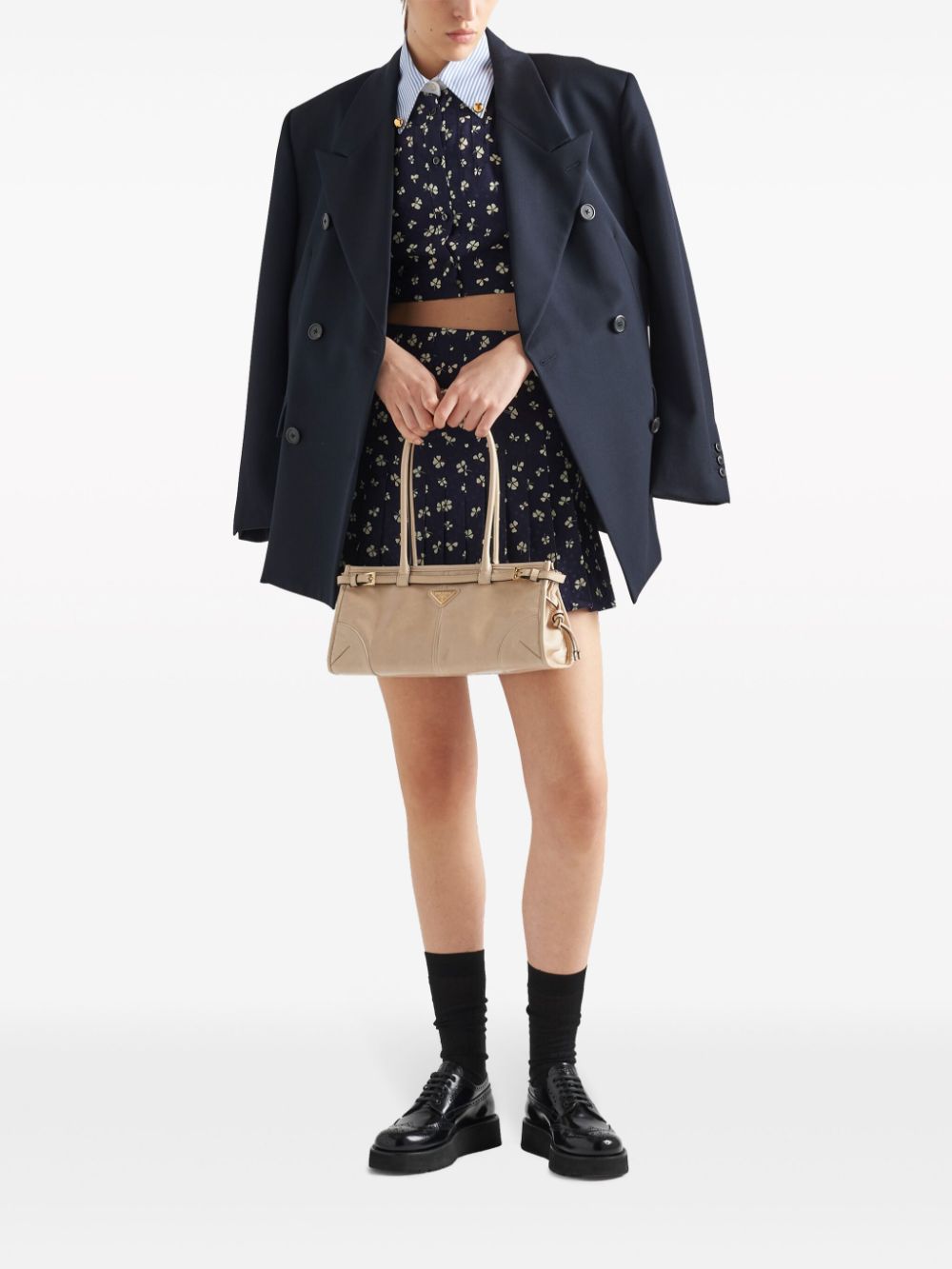 Prada clover-print silk shirt - Image 2