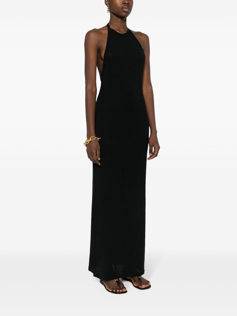 Saint Laurent halterneck maxi dress - Image 5