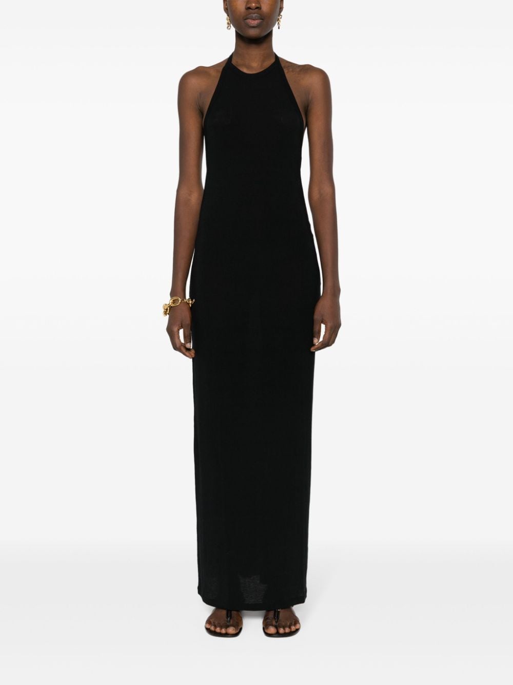 Saint Laurent halterneck maxi dress - Image 3