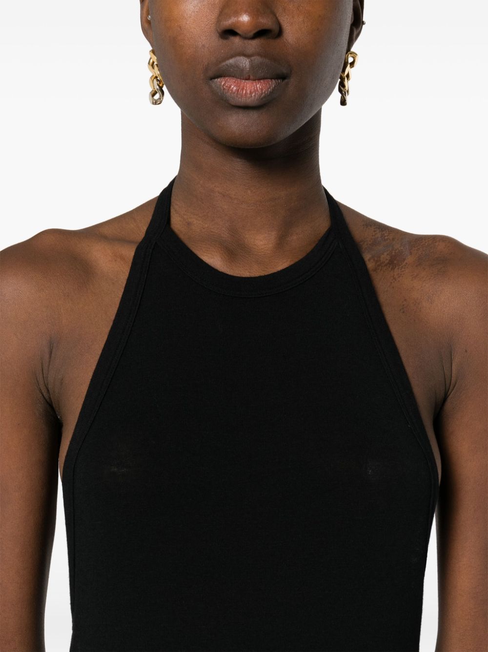 Saint Laurent halterneck maxi dress - Image 4