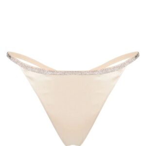Nuè  Slip Rosie rhinestoned satin thong