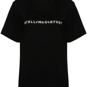 Stella McCartney crystal-logo cotton T-shirt