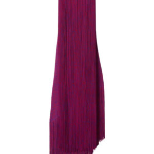 Burberry  asymmetric fringed midi dress