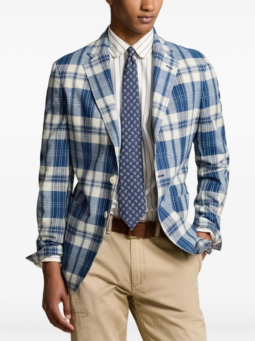 Polo Ralph Lauren plaid cotton blazer - Image 3
