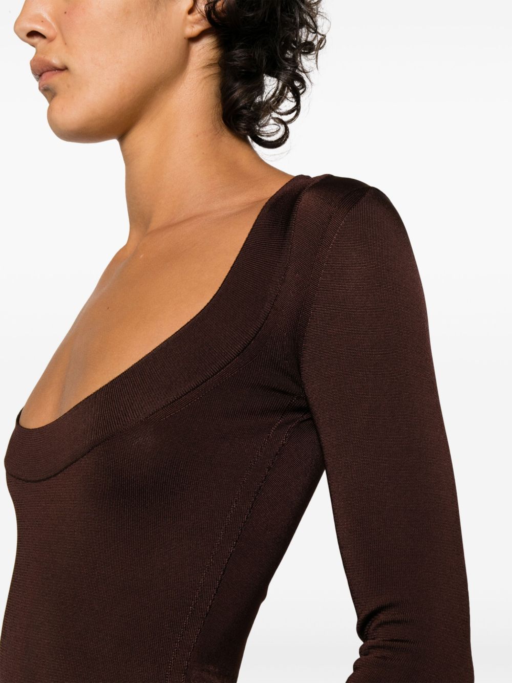 Saint Laurent square-neck knitted dress - Image 5