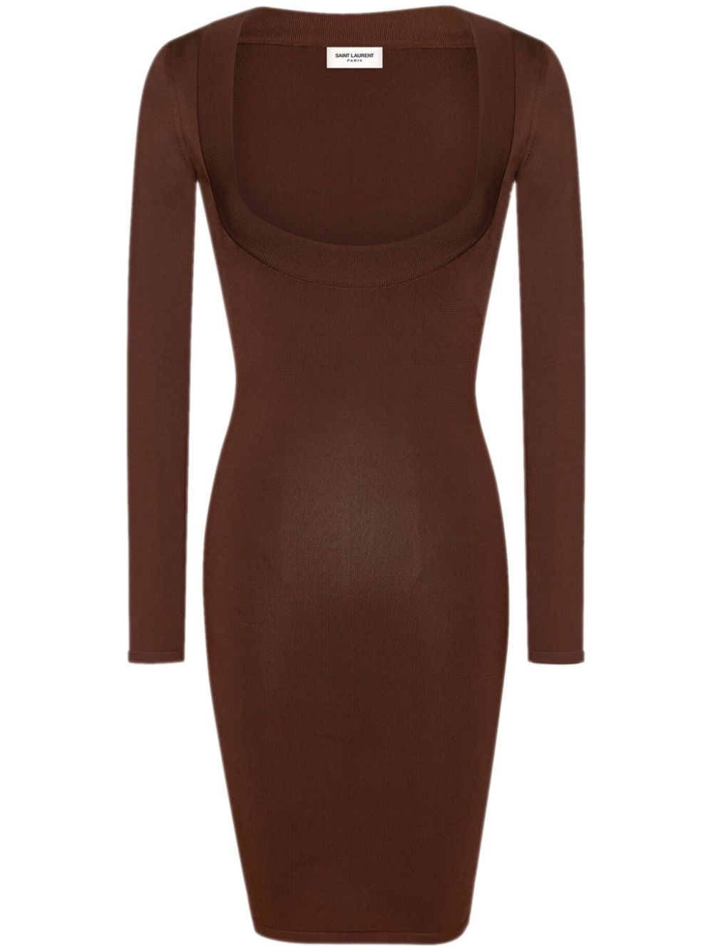 Saint Laurent square-neck knitted dress