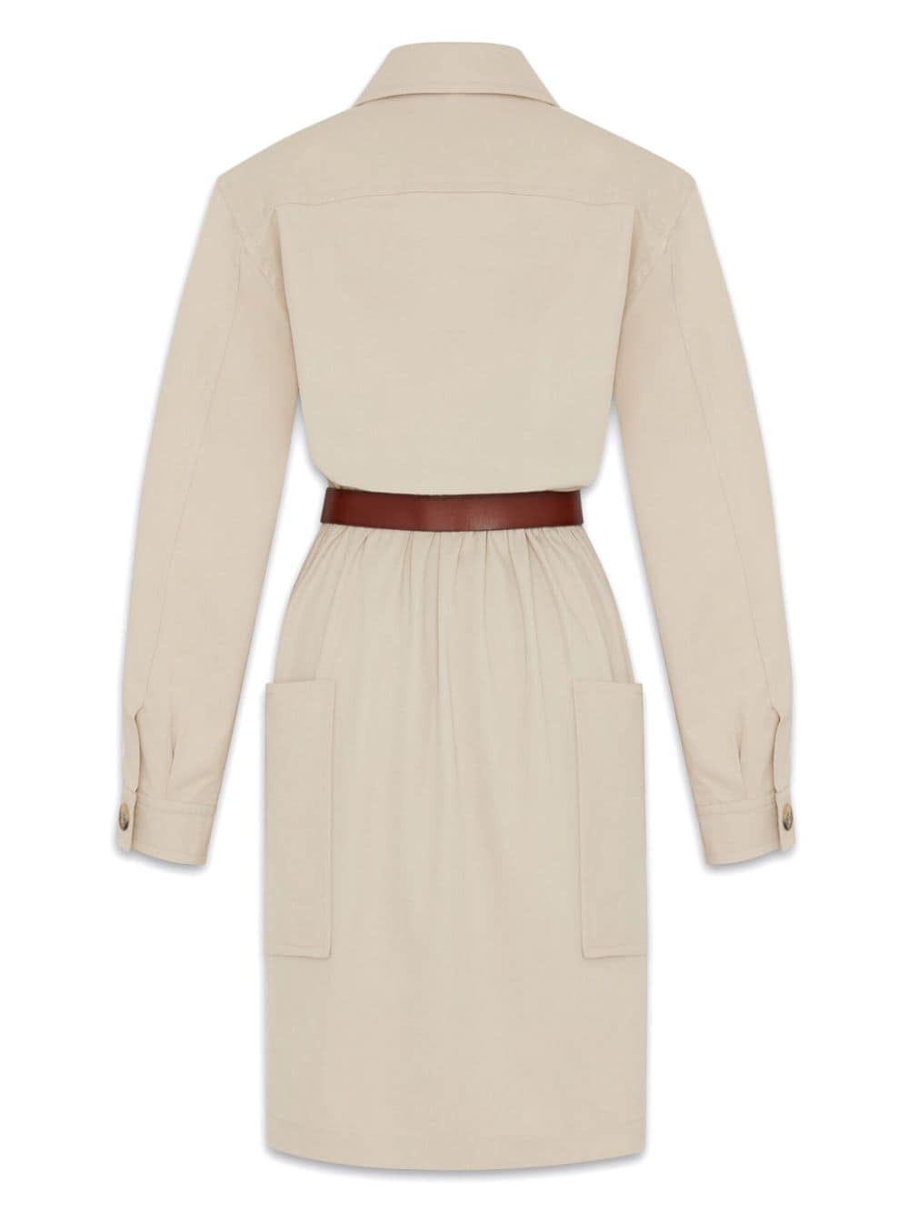 Saint Laurent Saharienne belted cotton dress - Image 2