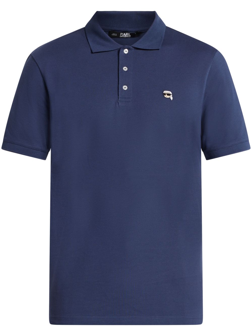 Karl Lagerfeld IKONIK embroidered-logo polo shirt