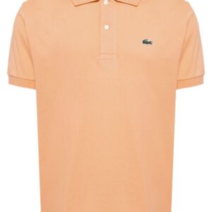 Lacoste logo-applique striped cotton polo