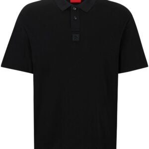 HUGO logo-appliqué cotton polo shirt