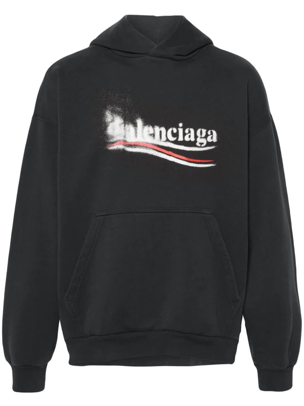 Balenciaga logo-print cotton hoodie