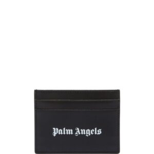 Palm Angels logo-print leather card holder