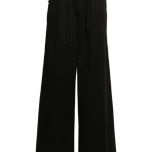 Palm Angels  logo-tag pleated straight trousers