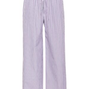 Palm Angels  logo-tag striped straight trousers