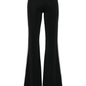 Palm Angels  monogram-embroidered flared trousers